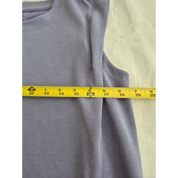 Athleta Seasoft Activewear Tank Top M Lavender Silky Soft Sweatshirt Stylish - Picture 4 of 9